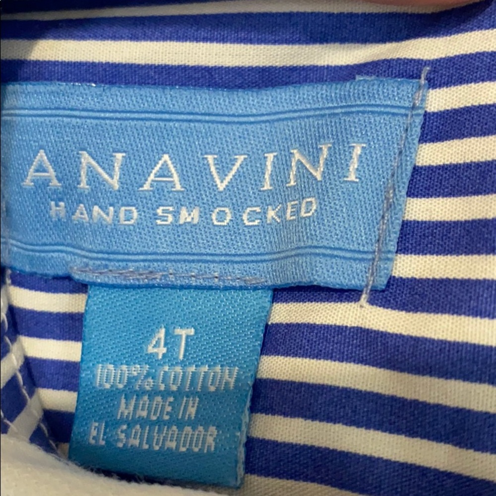 EUC Anavini Girls 4T Smocked Dress - Picture 4 of 8